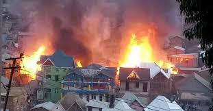Sud Kivu: Une dizaine des maisons incendiées à Bukavu