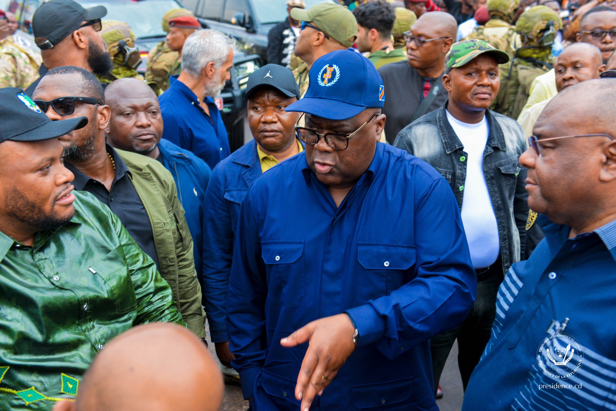 RDC : F. Tshisekedi inspecte les infrastructures routières au marché central de Kinshasa