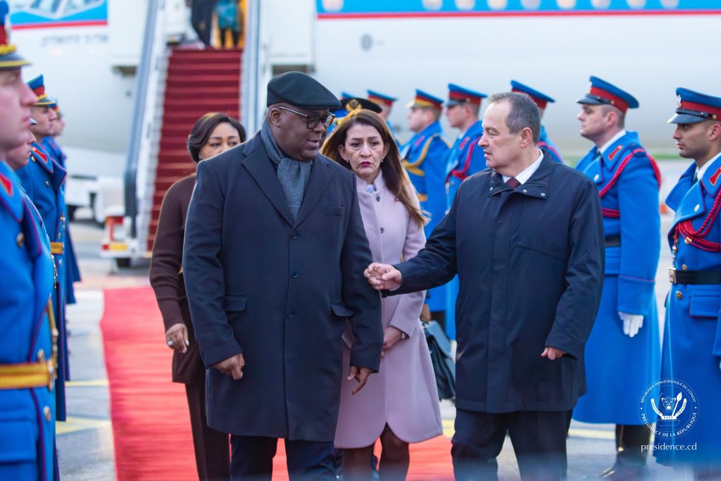 RDC–Serbie : Félix Tshisekedi entame une visite d’État de trois jours à Belgrade