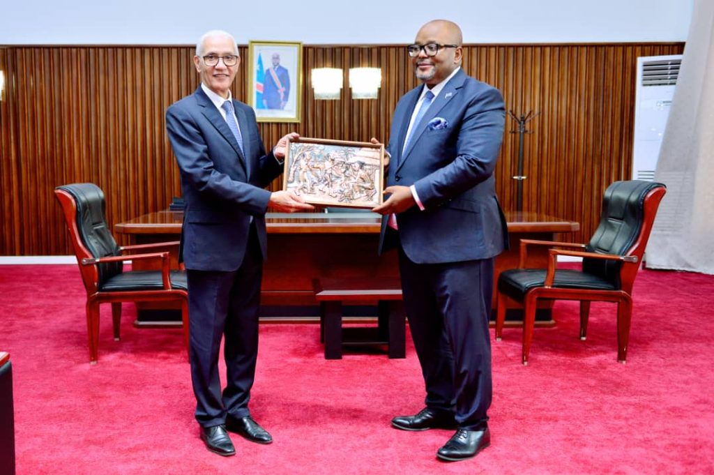 Kinshasa : Aimé Boji Sangara reçoit successivement les présidents des Parlements du Maroc et de l’Algérie