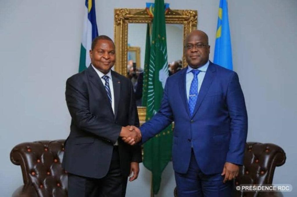 RDC–RCA : Félix Tshisekedi félicite Faustin-Archange Touadéra pour sa réélection