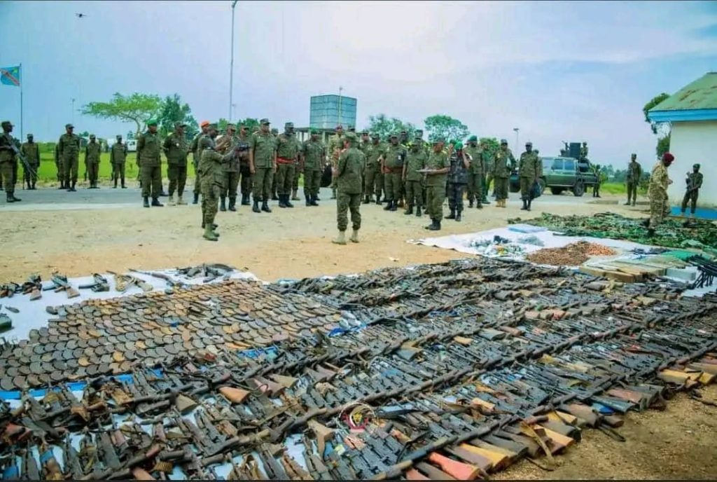 Ituri : plus de 500 armes récupérées par l’armée
