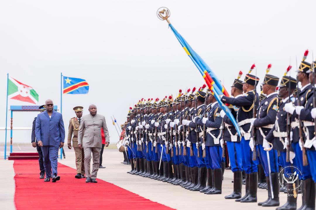 RDC-Burundi : le président Évariste Ndayishimiye en séjour à Kinshasa