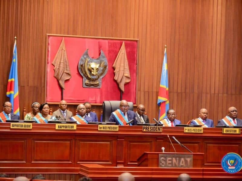 RDC : le Sénat se réunit en session extraordinaire pour examiner 25 textes de loi