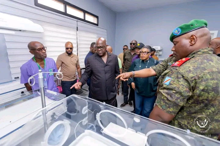 Haut-Lomami : Félix Tshisekedi inaugure le Centre hospitalier Maman Denise Nyakeru à Kaniama-Kasese
