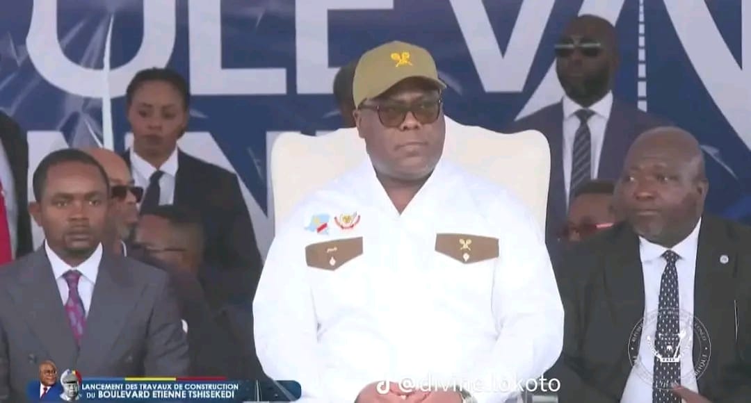 Kinshasa : Félix Tshisekedi lance les travaux du nouveau boulevard « Étienne Tshisekedi » pour désengorger la capitale