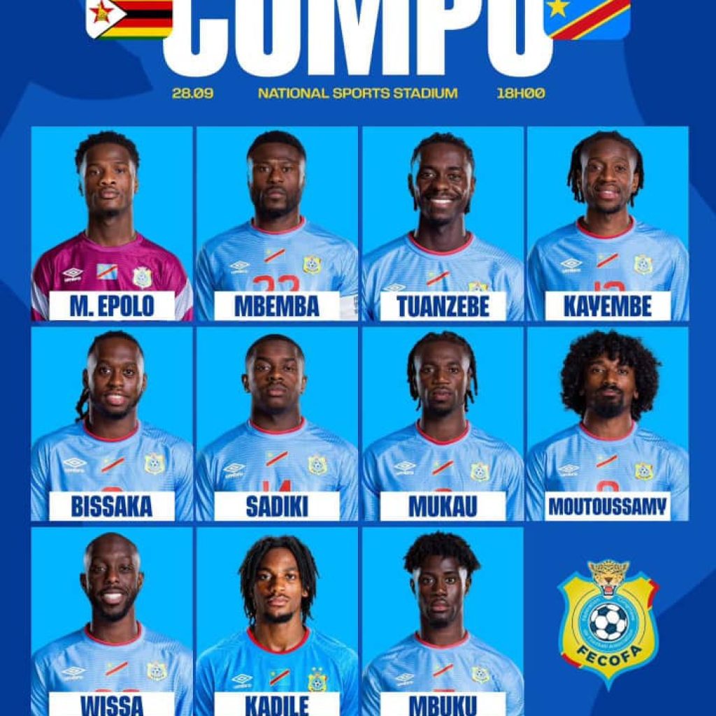 CAN 2027 : Sébastien Desabre dévoile son onze de départ face au Zimbabwe( liste complète)