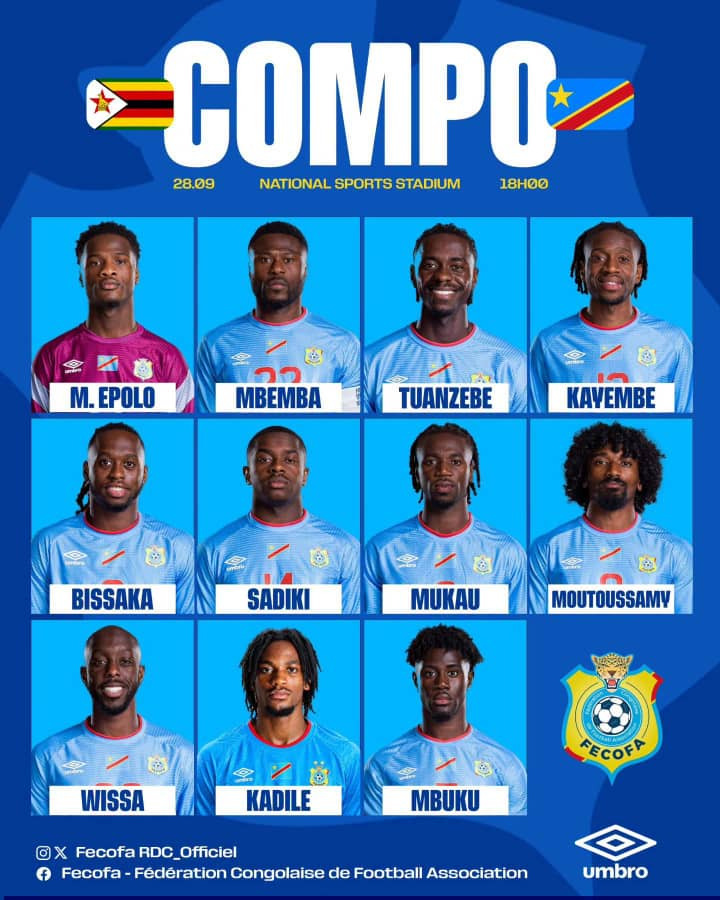 CAN 2027 : Sébastien Desabre dévoile son onze de départ face au Zimbabwe( liste complète)