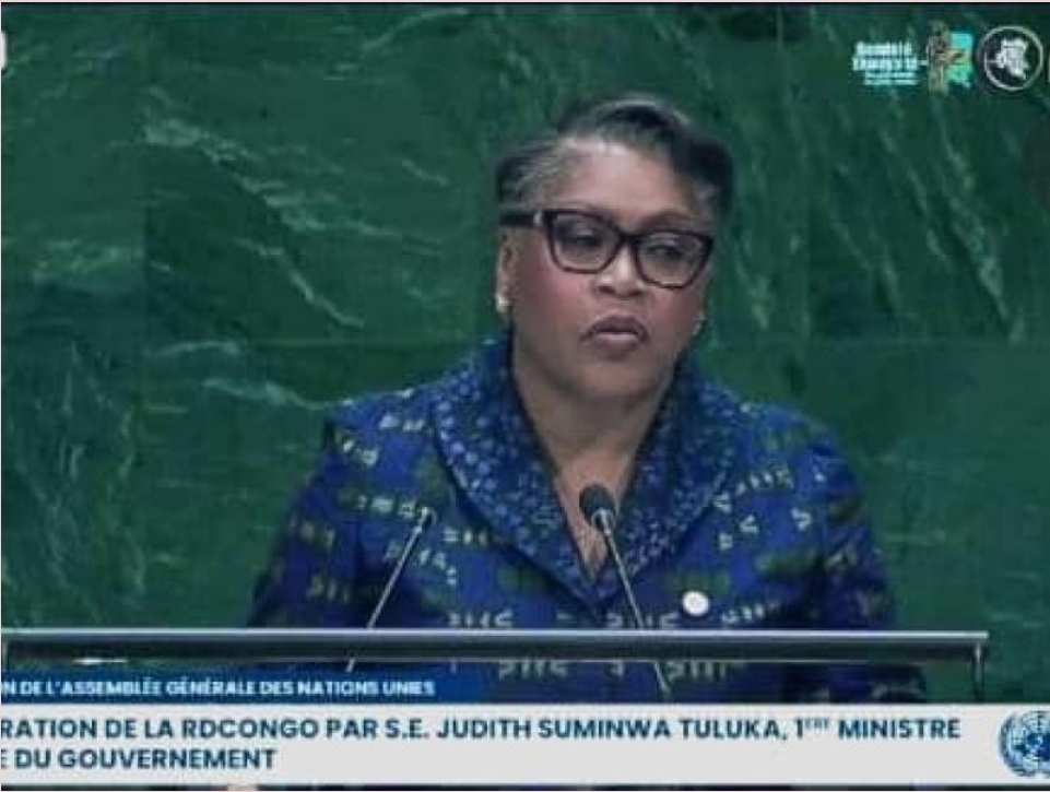 RDC: à l’ONU, Judith Suminwa exige l’exécution des accords de paix et dénonce l&rsquo;agression rwandaise
